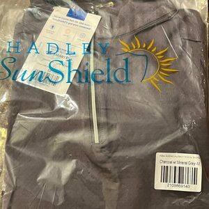 Hadley sunshield long sleeved riding shirt grey L nwt